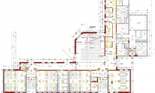 Einbettung der Elektrotechnik in die Architekturpläne